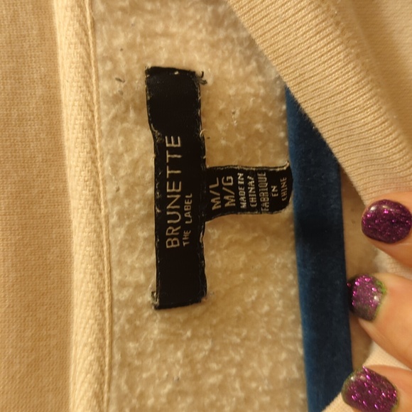 Brunette The Label 🇨🇦 Light Pink 'MAMA' Women's Sweater Sz. L - Picture 3 of 3